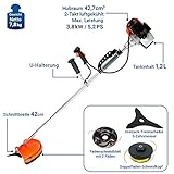 Demon 2in1 Benzin Motorsense OG2-Z Bedienelemente
