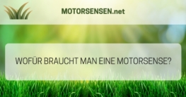 Wofür braucht man eine Motorsense