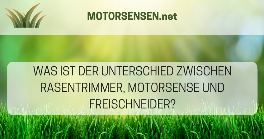 Unterschied zwischen Rasentrimmer, Motorsense und Freischneider Unterschied zwischen Rasentrimmer, Motorsense und Freischneider
